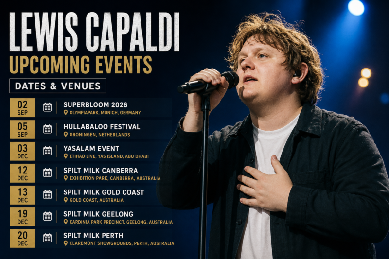 Lewis Capaldi Upcoming Events: Dates and Venues