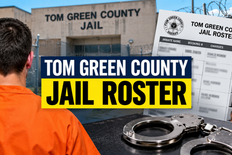 Tom Green County Jail Roster: Inmate Lookup Guide