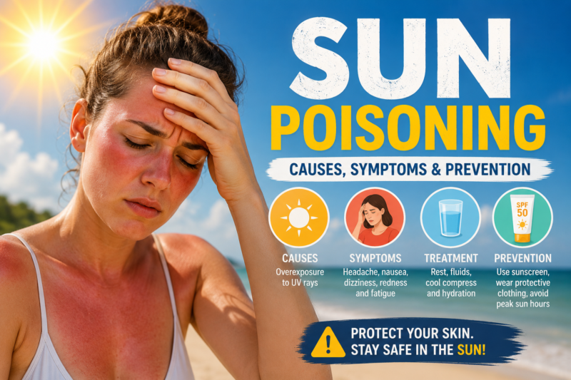 Sun Poisoning: Symptoms, Causes, and Treatment
