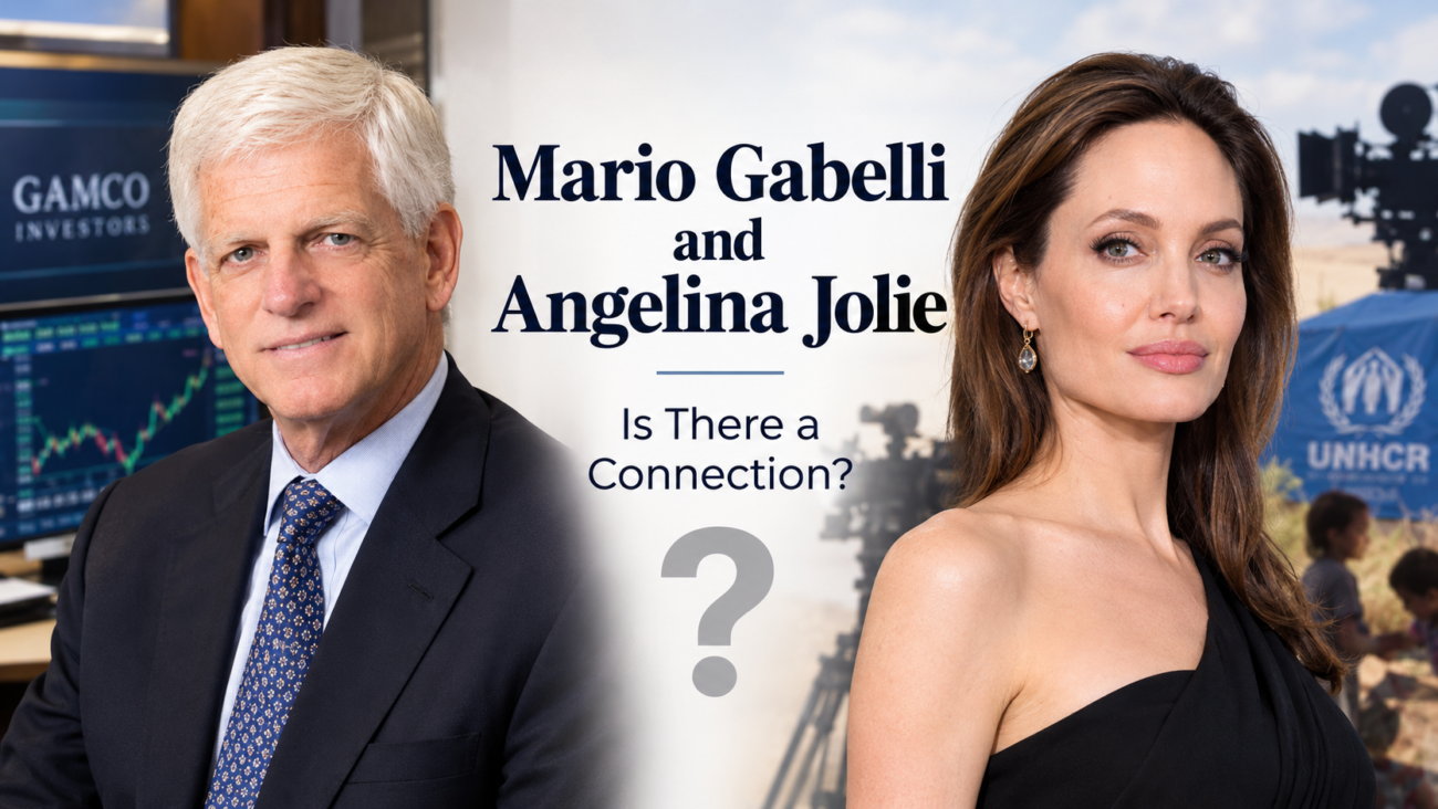 Mario Gabelli and Angelina Jolie