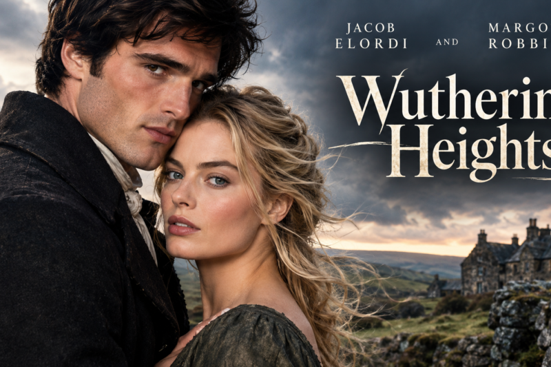 Jacob Elordi and Margot Robbie in Wuthering Heights